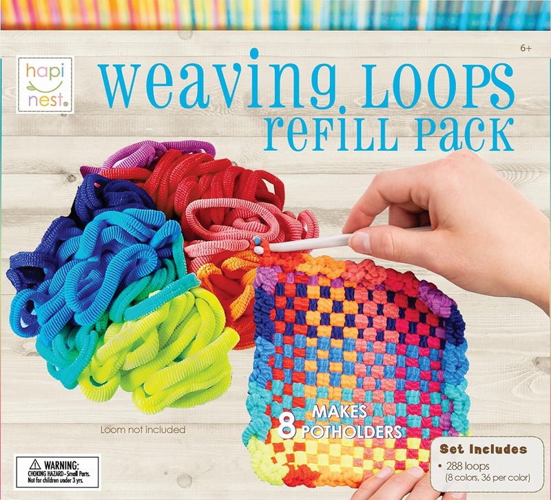 Hapinest Potholder Weaving Loom Refill Loops, Pack of 288 Loom Loops - Image 4